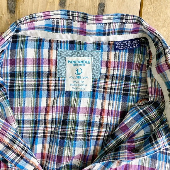 Panhandle Rough Stock Womens Pearl Button Shirt Texas Western‎ - Picture 6 of 10